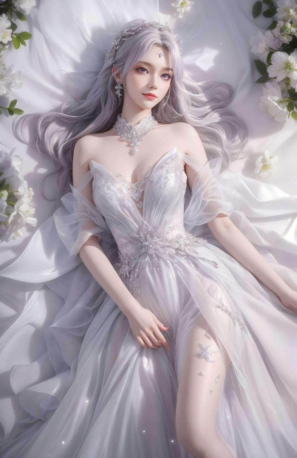 身着白裙让人一见倾心