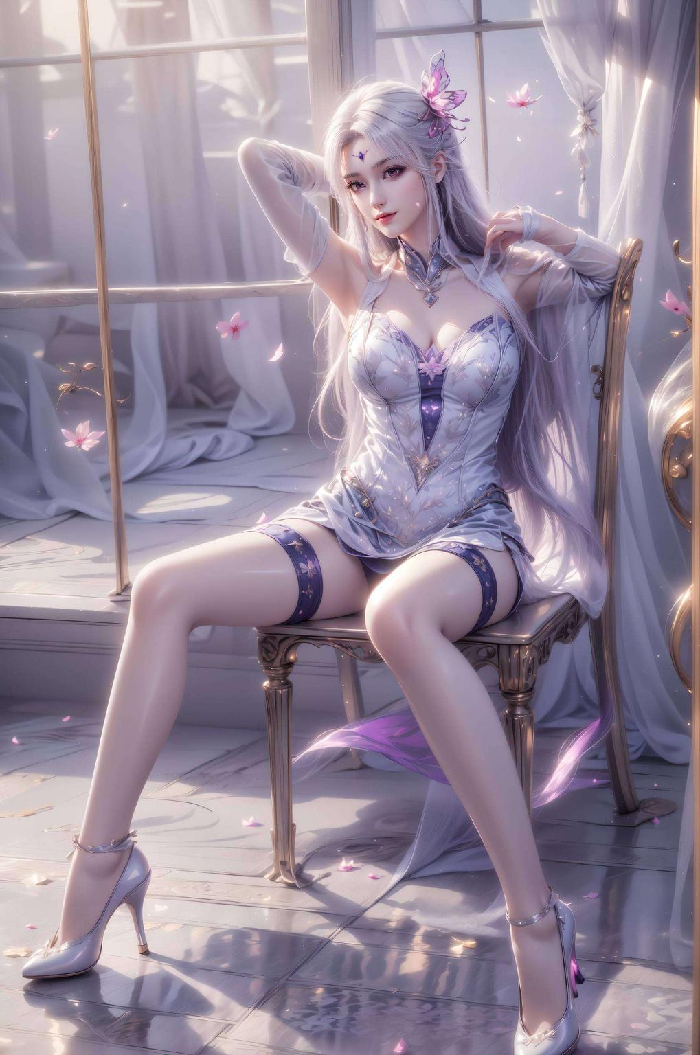 融入清新绿意小医仙的灵动身影