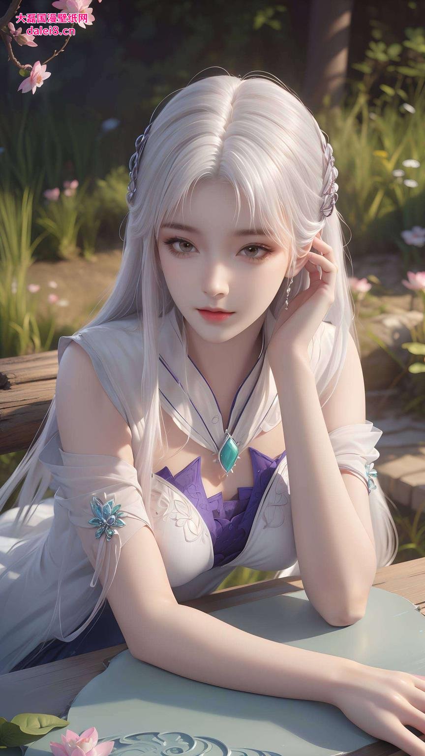 美得让人心动！翠绿背景中她眼神深邃