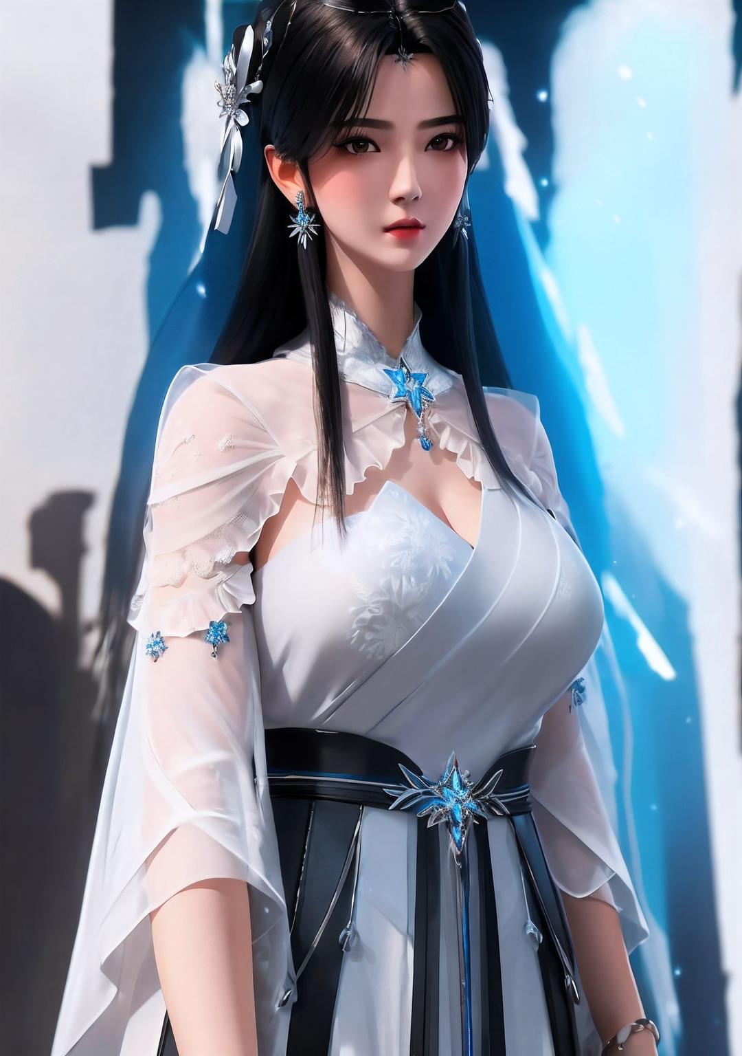 夏倾月的美眸如星辰高清壁纸带你领略她的风采