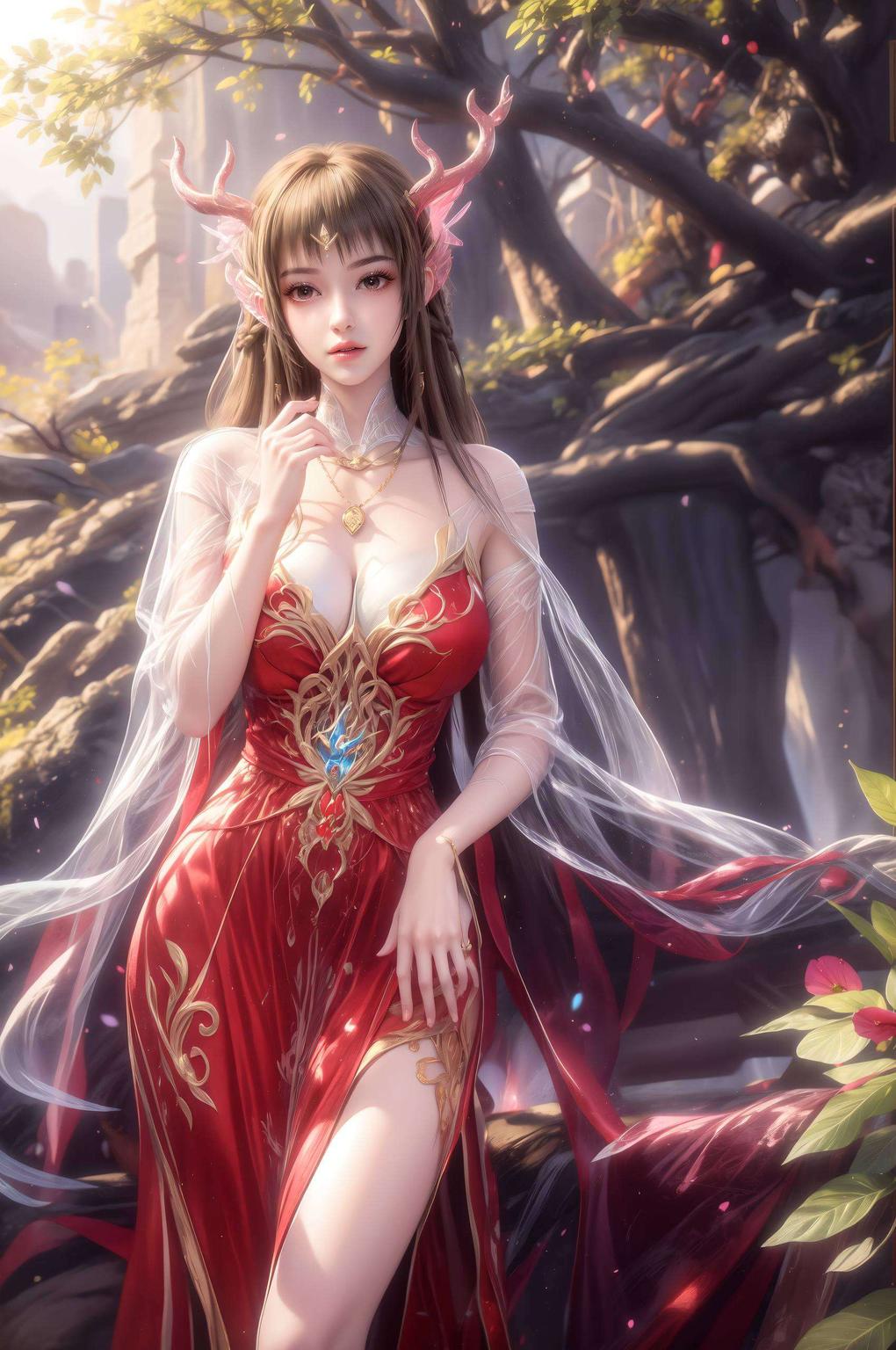 云落新最火的三张唯美动漫壁纸樱花树下