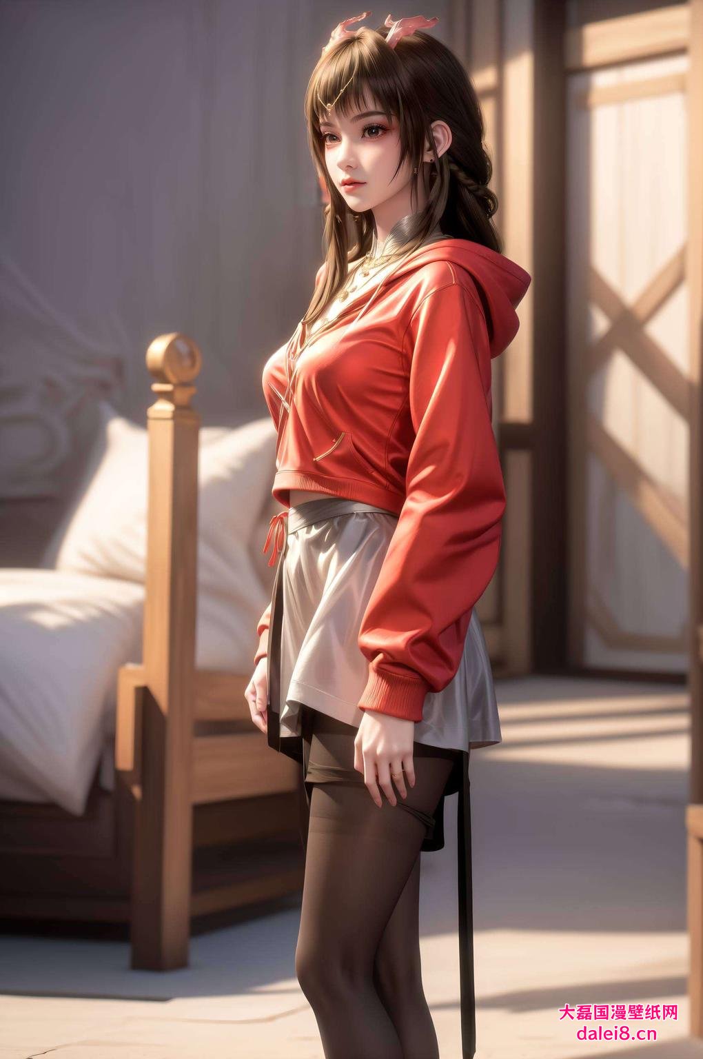 “嘿今天给大家带来一款超养眼的粉色系动漫壁纸