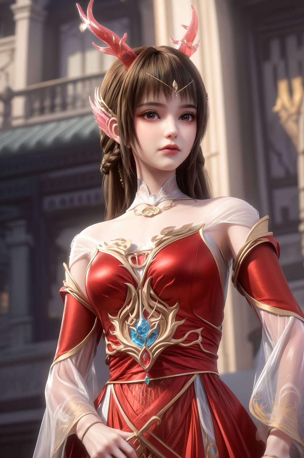 主角是咱们美丽的壁纸女动漫角色——云落云落翩翩起舞