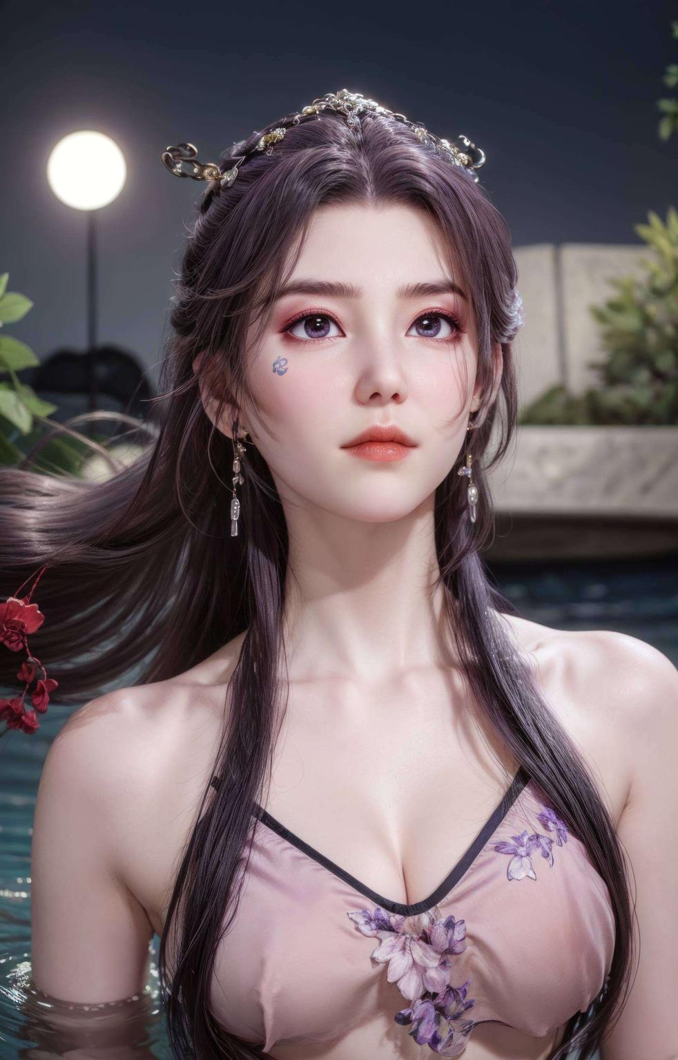 这位美少女可是师兄啊师兄云霄的得意之作！高清细腻让你的苹果桌面瞬间焕发光彩！快来看看这绝美的身影