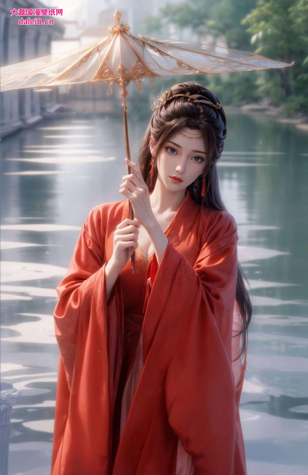 清新的色调、细腻的笔触云韵手机桌面壁纸